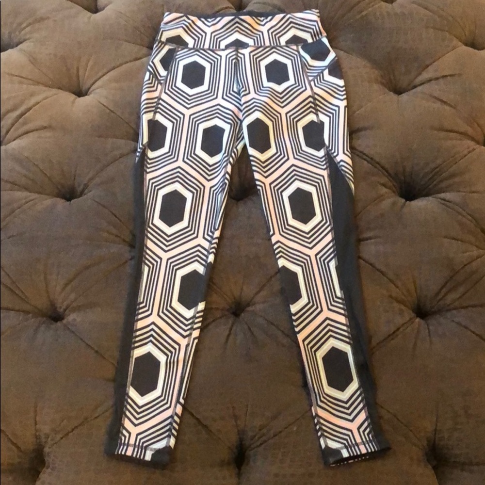 Sweaty Betty leggings, medium, black mesh panels